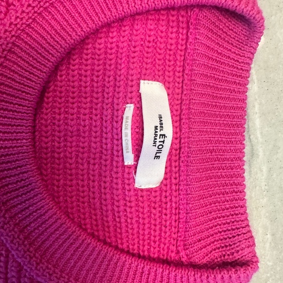 Isabel Marant Etoile Pink Cotton/Wool sweater with extra long sleeves - Picture 8 of 8